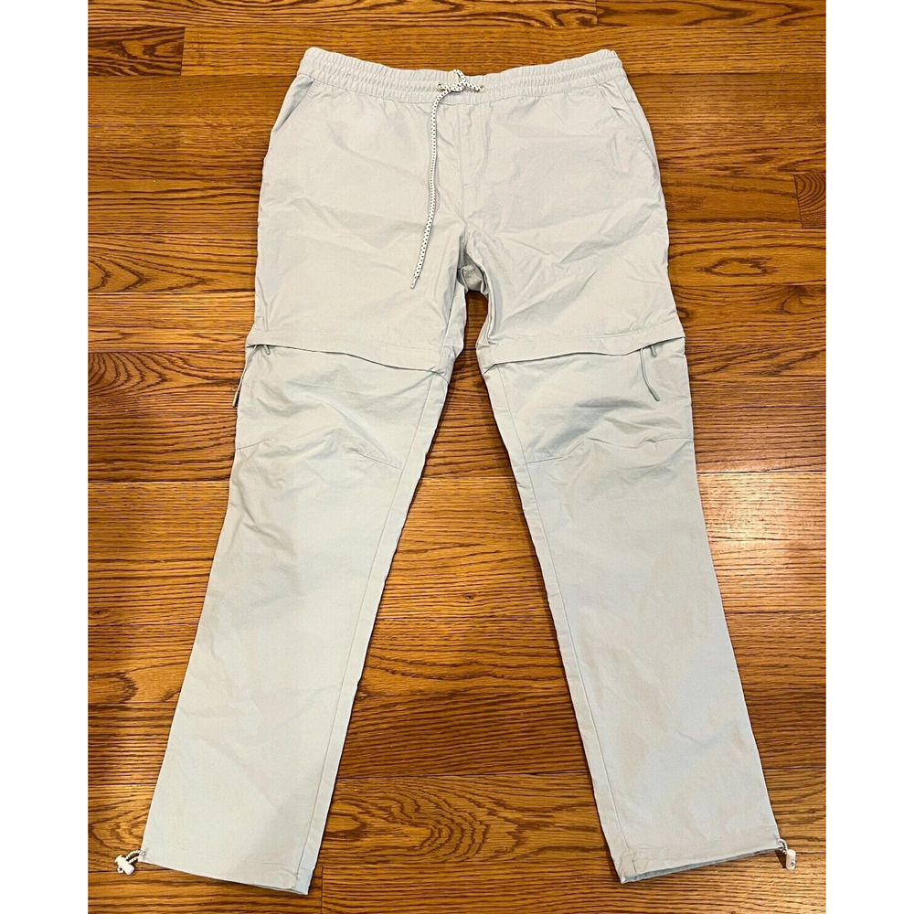 Pacsun Men’s Convertible Relaxed Joggers Size L Drawstrings Light Blue